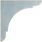 Ekena Millwork 1 3/4"W x 8"D x 8"H Medium Olympic Wood Vintage Decor Bracket, Driftwood Blue BKTWD01X08X08OLBU - alternate 2